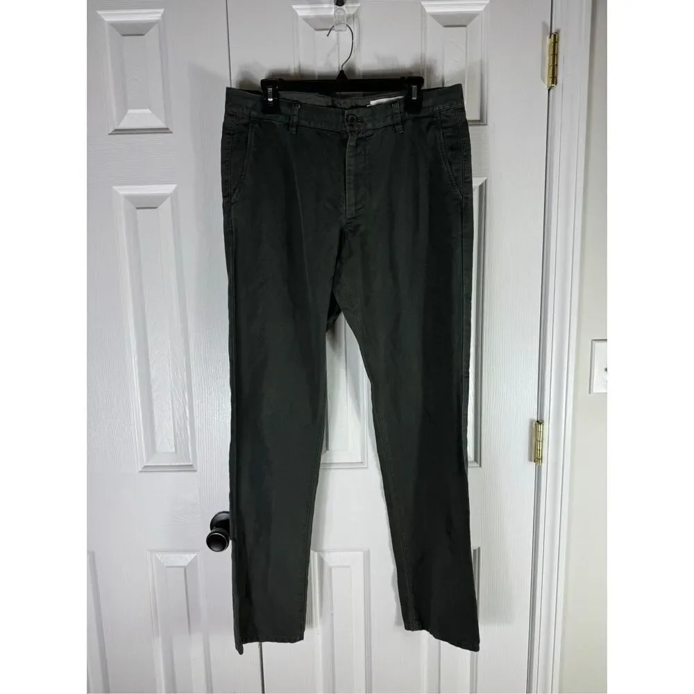 Jomers Mens Linen Olive Pants Size 34